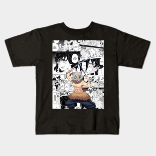 Inosuke Hashibira Kids T-Shirt